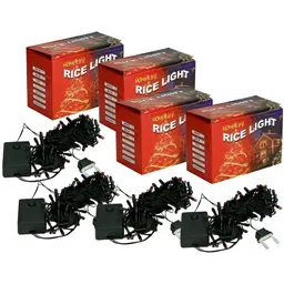 ENORMITY Black Rice Shape String Lights image 2