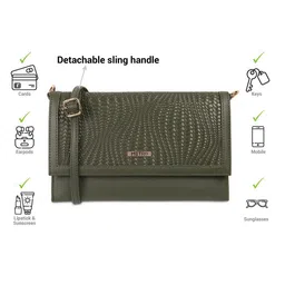 Metro Printed Structured Shoulder Bag with Tasselled image 5