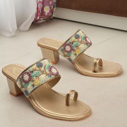 DIPYO Women Embellished Block Sandals-17