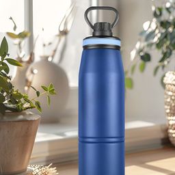 Pexpo Altros Blue Single Stainless Steel Double Wall Vacuum Water Bottle-940 ML-image-46