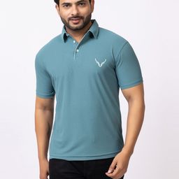 BUFFARO Polo Collar Short Sleeves Cotton T-shirt-image-69