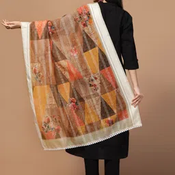Kaizen TEXO FAB Ethnic Motifs Printed Dupatta image 4