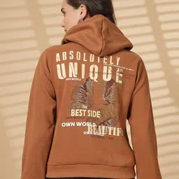 Thirty Threads Women Typography Printed Hooded Sweatshirt-picture-25