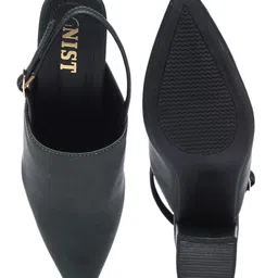 GNIST Women Pointed Toe Block Heel Mules image 5