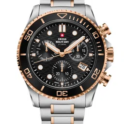 Swiss Military by Chrono Men Dial & Stainless Steel Bracelet Style Straps Analogue Watch SM34101.06-picture-23