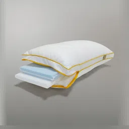 SleepyCat White HybridMemory Foam Filled Lightweight Sleep Pillow-46