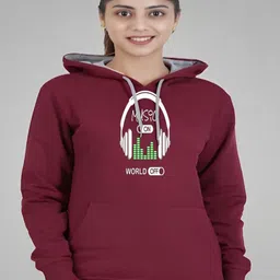 REYA Women Printed Hooded Sweatshirt-picture-45
