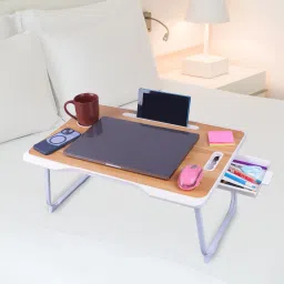 wifty Portable & Foldable Study Table for Kids | Work from Home Table | Sturdy Design Wood Portable Laptop Table image 2