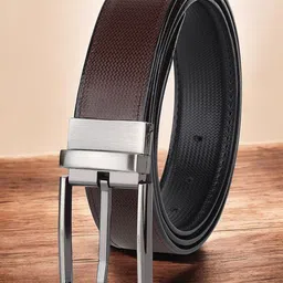 The Roadster Lifestyle Co. Men Textured Adjustable length Formal Belt-image-79