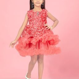 HERE&NOW Net Fit & Flare Dress-image-89