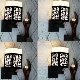 Gojeeva Brown Wood Square Wall Lamps-picture-37
