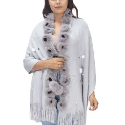 Manra Tasselled Border Woolen Shawl-picture-4