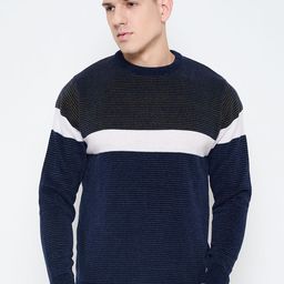 Duke Men Colourblocked Pullover-image-33