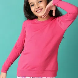 V-Mart Girls Solid Sweatshirt-picture-10