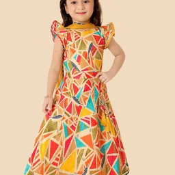 Ethniks Neu-Ron Girls Printed Ready to Wear Lehenga & Blouse With Dupatta-39