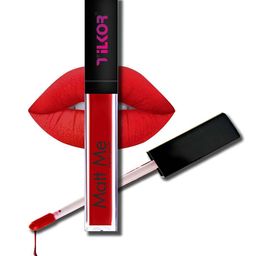 TILKOR Matt Me Long Lasting Liquid Lipstick - 6 ml - Red-57