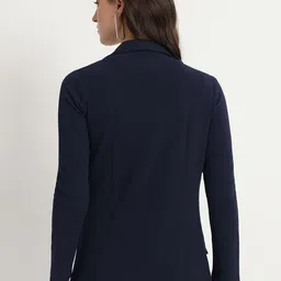 Zastraa Self Design Front Open Overcoat image 5