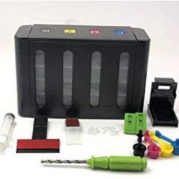 ARK PrintCare CISS Ink Tank Kit Universal For HP DeskJet 1402. 1410, 3920, 3940, D1360, D1460, D1550, D1560, D2360, D2460 Printer Black + Tri Color Combo Pack Ink Cartridge-image-61