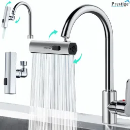 prestige Universal Flexible Faucet Extender For Taps with 4 Adjustment Mode Faucet Nozzle image 3