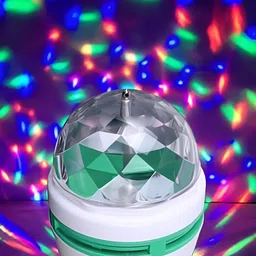 SPARK WORLD White & Green Disco Ball String Light image 3