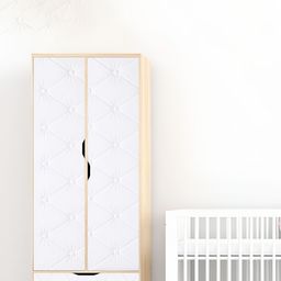 Kuber Industries 2 Pieces White Textured Self-Adhesive Brick 3D Wallpaper-image-8