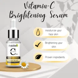 NutriOwn Vitamin C Serum for Radiant Skin & Hyper Pigmentation | Instantly Boosts Glow and Gradually Reduces Spots | Bright Complete Professional Vitamin C Booster image 4