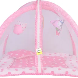 Cotton Kids New Born Baby Mosquito Net Bed with Cushioned Pillow Mosquito Net-21