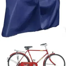 Cycle Cover Plain Blue For Goldline Super Ibc Sbar 50 C Bicycle Cover Free Size-image-5