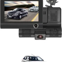 170 Degree/3 Lens G-Sensor 4Inch 3 Way DVR Video Recorder For Car Black LCD-image-57