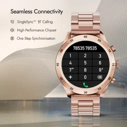Fastrack Magnus FX2-1.32''UltraVU Display|Metal Design|SS Strap|SOS|AI Voice Assistant Smartwatch image 5