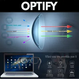 OPTIFY Unisex Clear Lens & Red Round Sunglasses with UV Protected Lens image 2