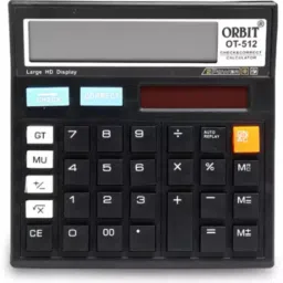 OT-512 Orbit Check and Correct Calculator Black Color Basic Calculator-30