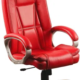 Leatherette Office Adjustable Arm Chair-picture-4
