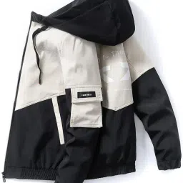 Men Colorblock Casual Jacket-image-93
