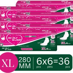 Sanitary Pads For Women | Soft & Rash Free | Quick Absorption | XL 280 MM |36 PC Sanitary Pad-image-78