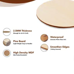 Tinker Squad 5 Pcs DIY Wooden Boards & MDF Art & Craft Boards image 5