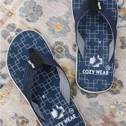 Cozy Wear Men Blue Flip Flops-picture-34