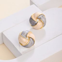 Anvik Geometric Studs Earrings-20