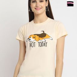 Dreambe Women Typography Printed T-shirt-picture-11