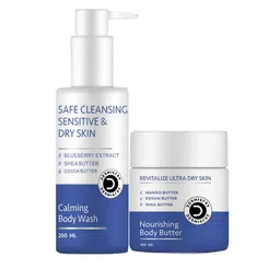 DERMISTRY Safe Cleansing Calming Body Wash - 200 ml With Body Butter - 100 ml-11
