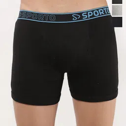 Sporto by Macho Men Pack Of 4 Assorted Short Trunks Sprto_M1030-B1-CH1-G1-N1-S-picture-44