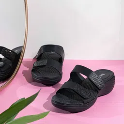 Inc 5 Women Embellished Open Back Round Toe Wedge Sandal-4