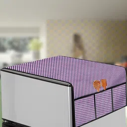 The Furnishing Tree Violet Printed Refrigerator Cover-image-83