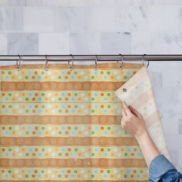 ArtzFolio Yellow & Brown Shower Curtains-image-95
