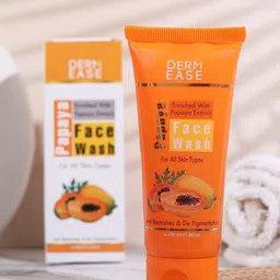 DERMEASE Papaya Face Wash With Papaya Extracts Anti Blemishes & De Pigmentation - 100 ml-45