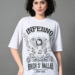OYEEBRO Typographic Printed Round Neck Cotton Relaxed Fit T-shirt-image-32