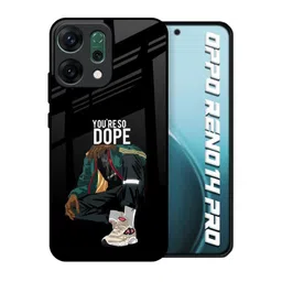 QRIOH Quirky Printed Oppo Reno14 Pro 5G Glass Back Case Mobile Accessories-picture-16