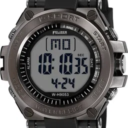 FELIZER Men Dial & Straps Digital Multi Function Watch LSKA-9053-GunMetalBlk image 4