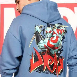 HIGHLANDER Marvel Men Guardians of the Galaxy Drop Shoulder Oversized Hooded Sweatshirt-image-55