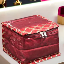 Aura Maroon Set of 1 Regular Jewellery Organiser Organisers-4
